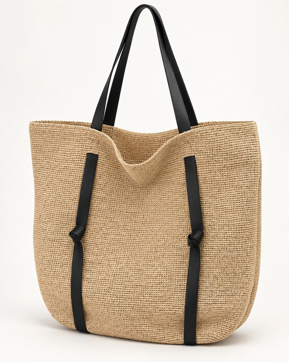 Janessa Leon Tanner Raffia Tote in Natural